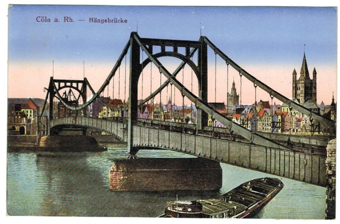 Ansichtskarten: AK Köln Hängebrücke – Gebraucht aus Zürich von Tolima194