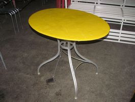 Jugendstil Gartentisch 65x90 oval Antik LESEN!