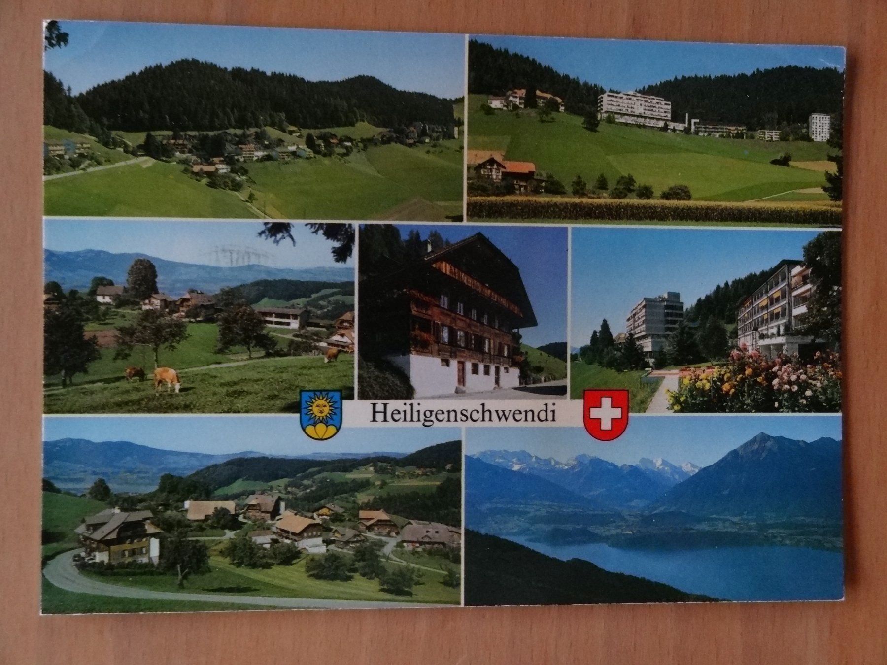 Cartoline postali: Heiligenschwendi bei Thun - 1986 – Usato da St Léonard venduto da Riglin