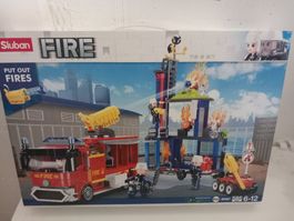 Sluban Feuerwehr-Set mit Löschanlage, lego kompatibel