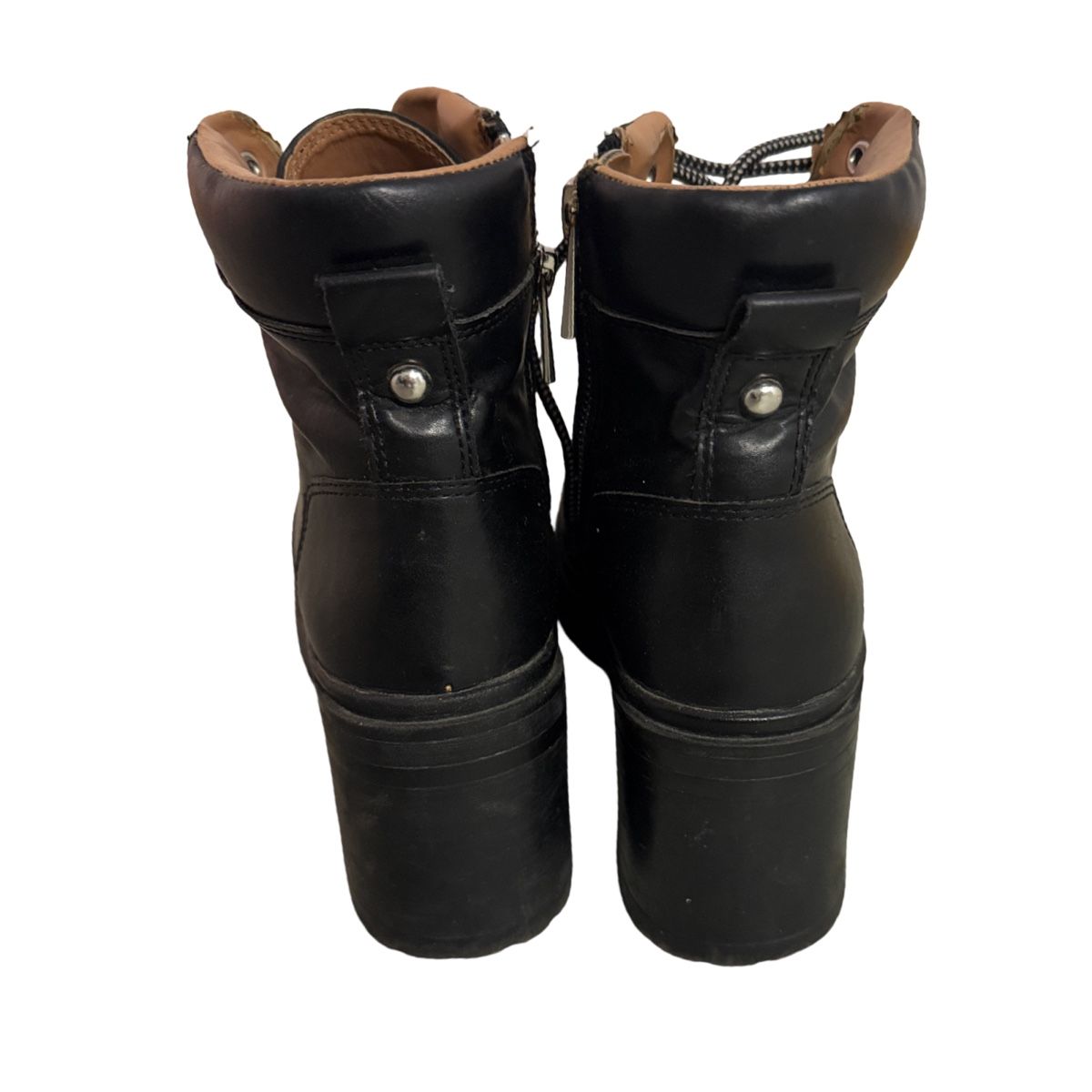 Scarpe da donna: Ankle Boots, Lace Up, Black, Size 38, Fall Look – Usato da Bursinel venduto da rud_9mxh 2