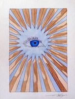 Original-Zeichnung "Das Auge" - Aquarell