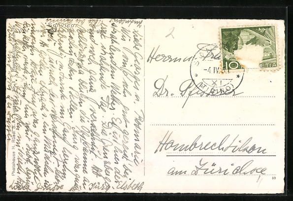 Cartoline postali: Sonvico, Vista verso Lugano e Mte. S. Sa – Usato da Berlin venduto da bartko-reher 1