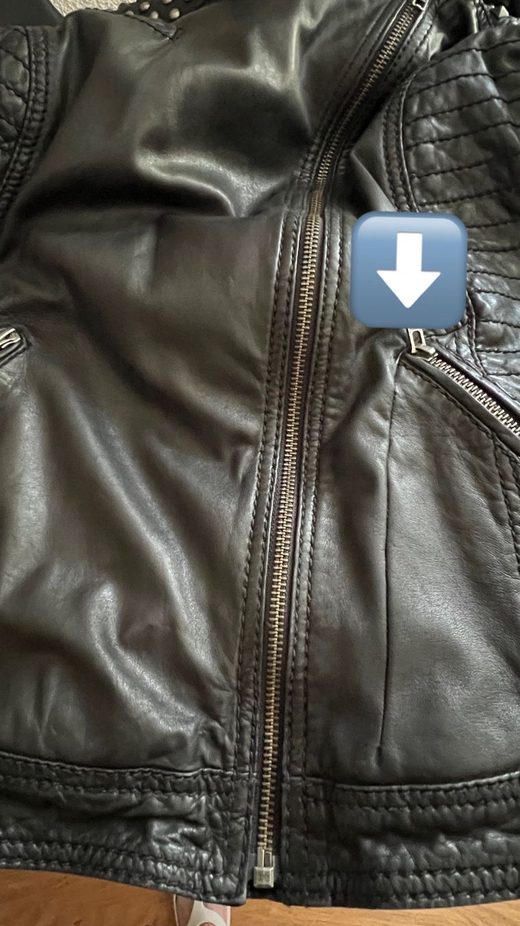 Giacche: Lederjacke schwarz Gr. 38 – Usato da Schmerikon venduto da Speedy053 5