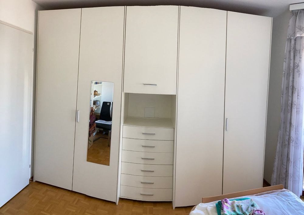 Kleiderschrank weiss gebraucht 3 teilig Kaufen auf Ricardo