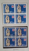 1957, Geschenkheft Pro Patria ET, im 4-Block 140.-++