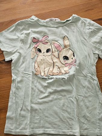 H&M Tshirt neu Hasen Gr. 134-140