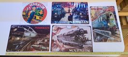 5 Blech Schilder Märklin für Deko