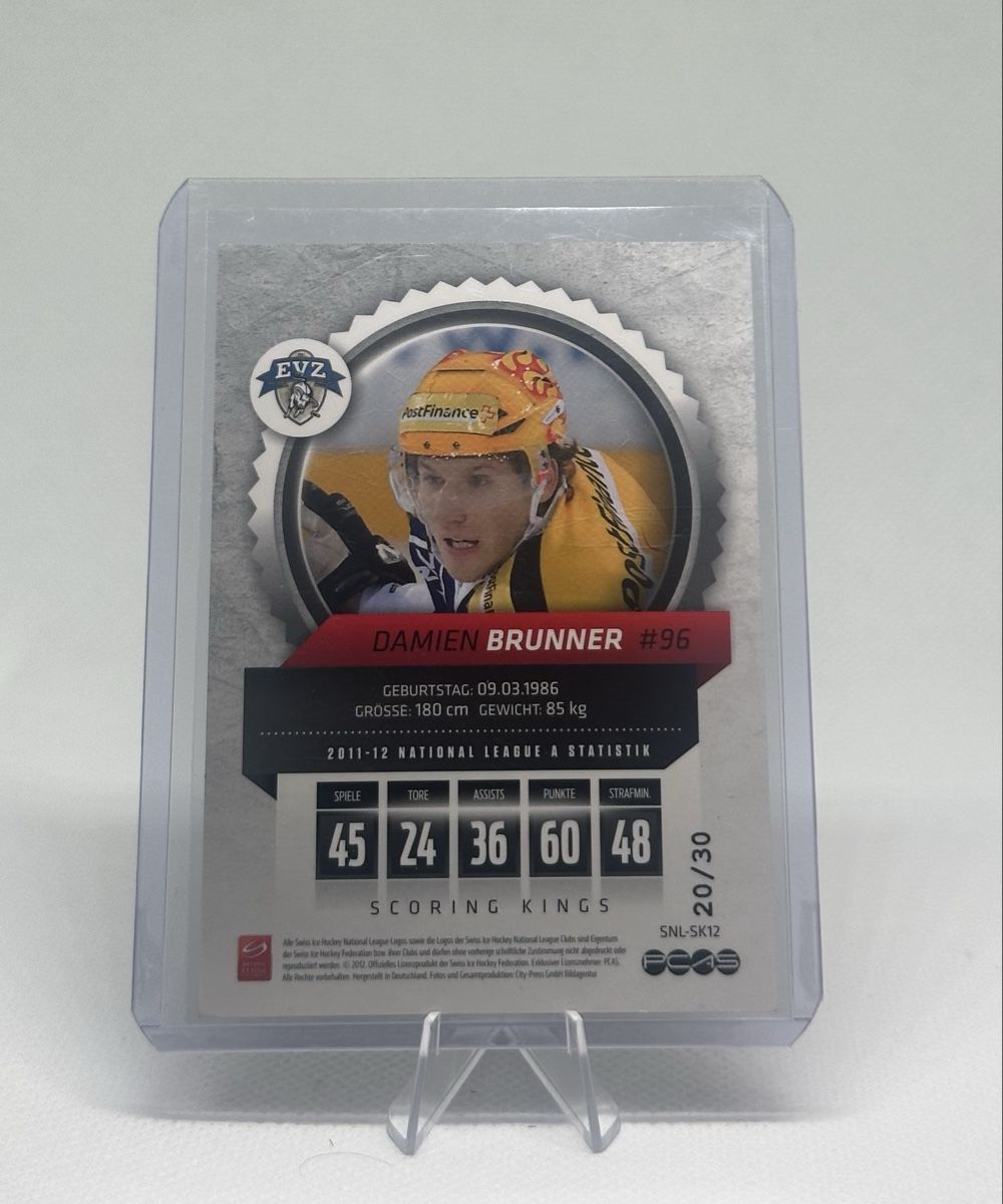 Carte collezionabili: Damien Brunner Scoring Kings 20/30 – Nuovo (secondo la descrizione) da Reichenburg venduto da dialedincards 1