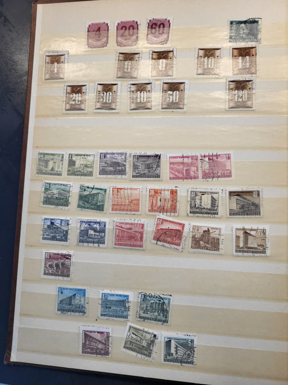 Alle Briefmarken: Sammlung Album - Ungarn – Gebraucht aus Rümlang von Turrin 1