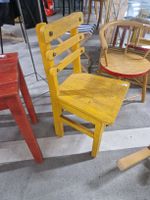 Kinder Stuhl Holz gelb gebraucht