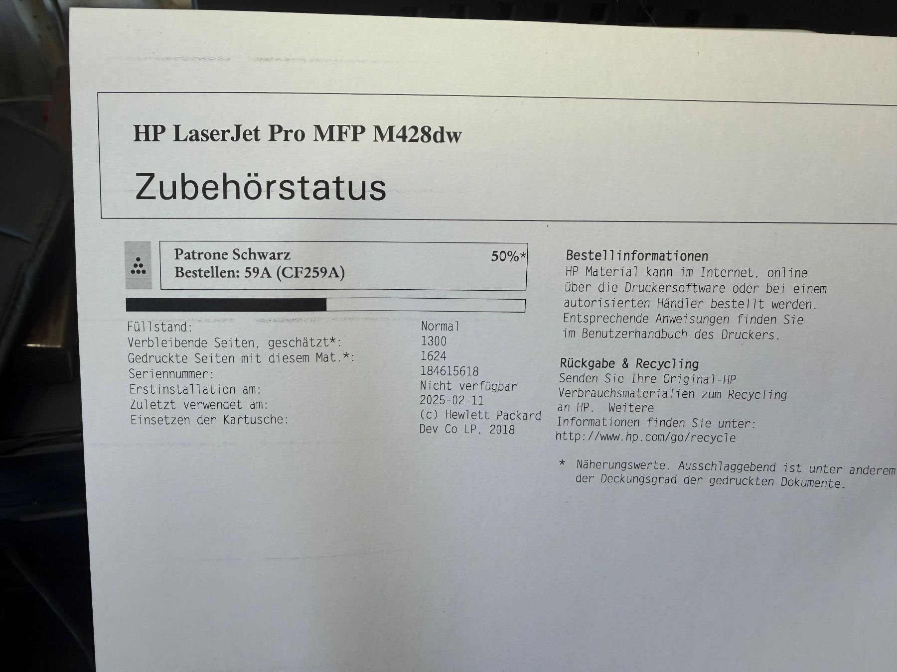 Hewlett Packard Fotokopierer: HP LaserJet Pro MFP M428 dw – Gebraucht aus Zürich von Zvijerka 5
