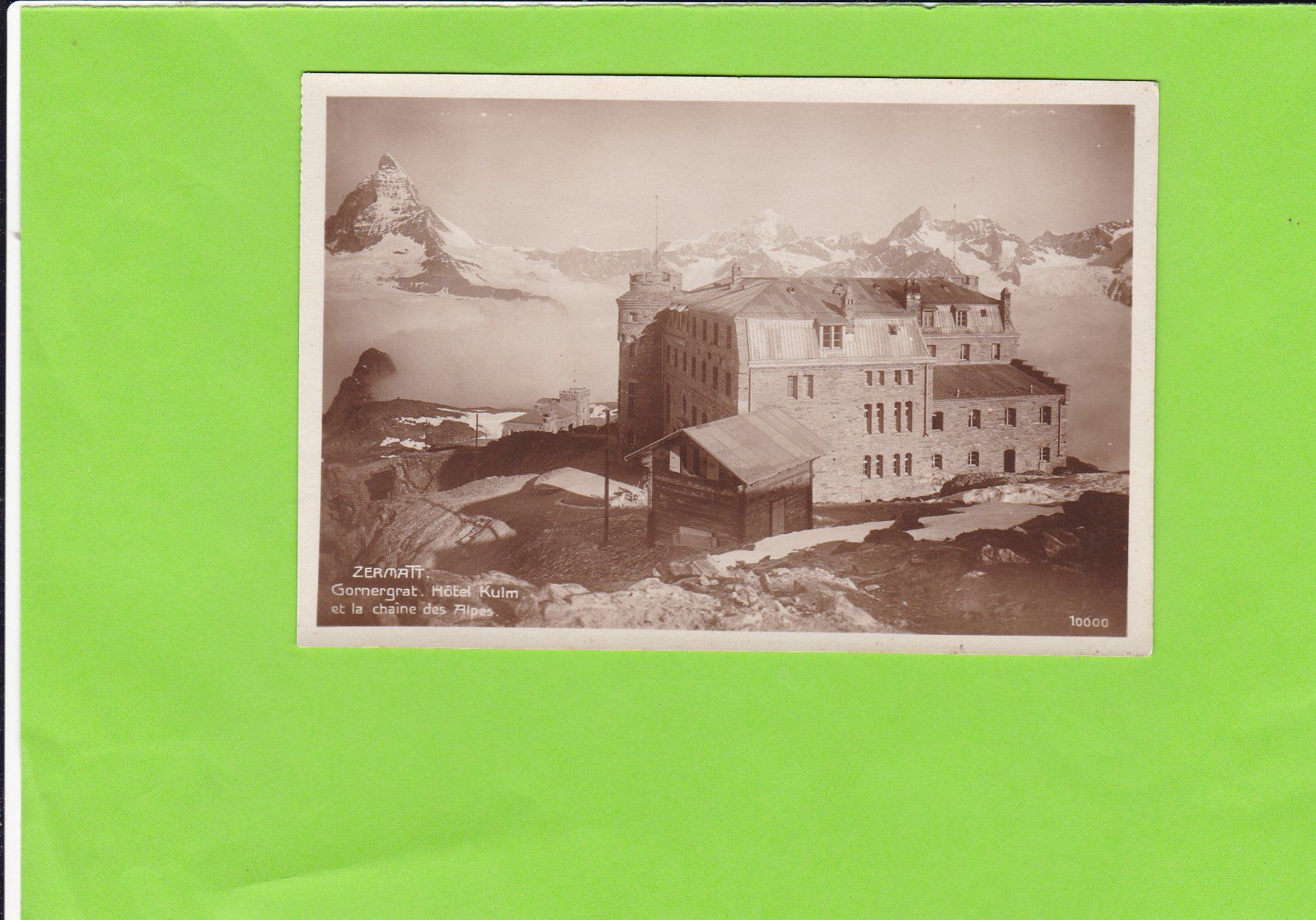 Ansichtskarten: Zermatt-Gornergrat Hotel Kulm – Gebraucht aus St. Peterzell von neckertal