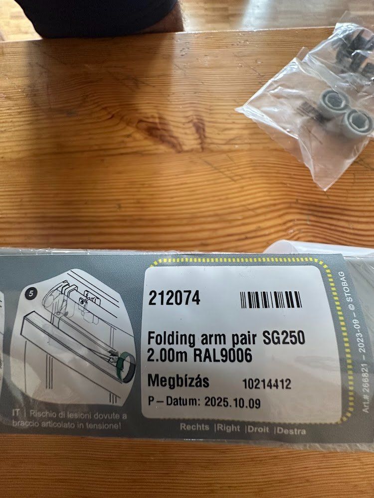 Stobag Tende da sole: Markisen Store Gelenksarm Links – Nuovo e nell'imballaggio originale da Grabs venduto da Jana09 3