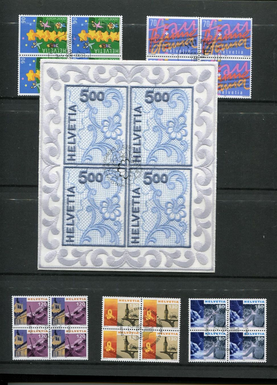 Alle Briefmarken: Werbemarken V'block Slg 1982-2002 ET-O – Gebraucht aus Winterthur von Kyoung 4