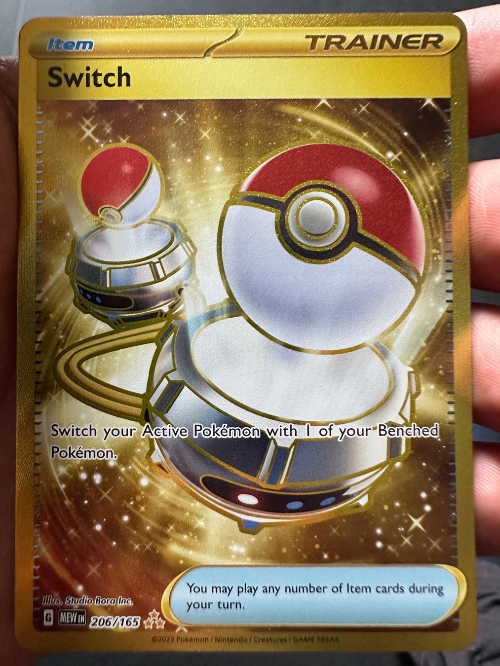 Pokémon Sammelbilder & Trading cards: Pokémon 151 Trainer Switch 206/165 – Gebraucht aus Thundorf von  2