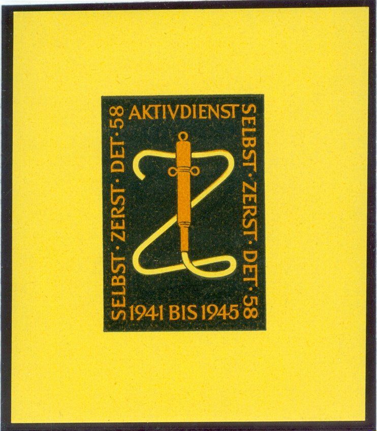 Alle Briefmarken: Selbst Zerst Det 58 – Gebraucht aus Zürich von yago-rot