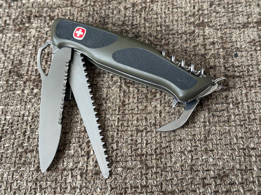 Grosses altes Sackmesser WENGER RangerGrip 178 olivgrün RAR (Neu ...