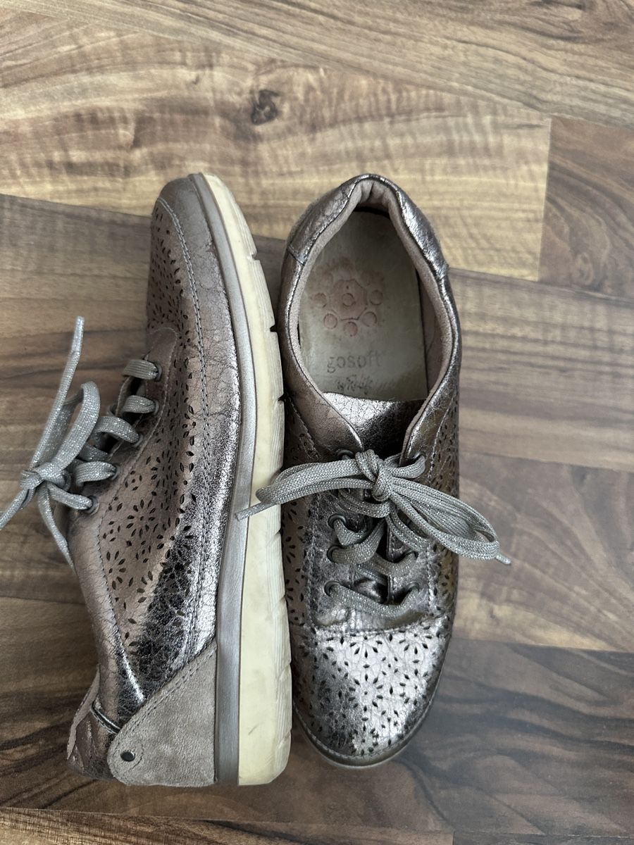 Scarpe da donna: goSoft Sommerschuhe, Gr. 39, silber-braun – Usato da Emmen venduto da moodle13 1