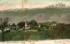 Vernier   GE     et le Jura        en 1916