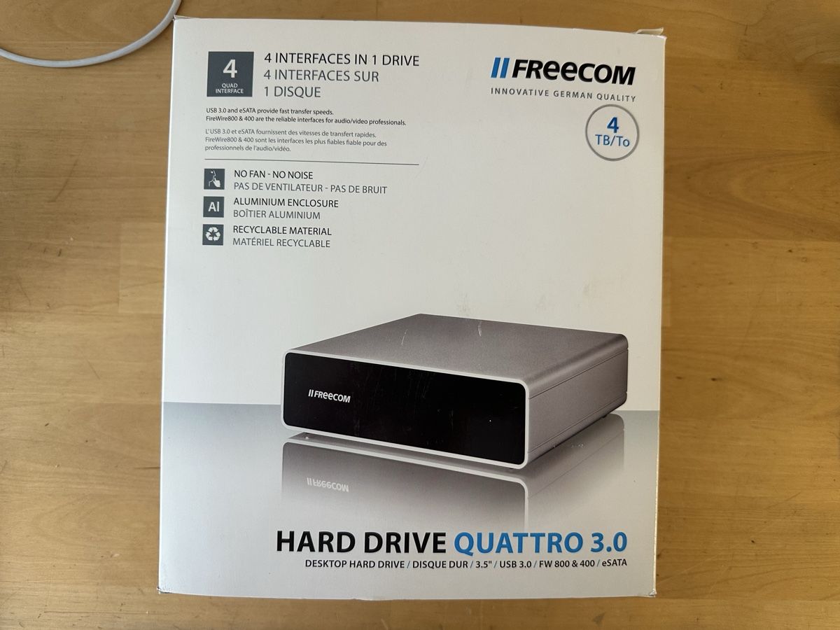 Freecom Dischi rigidi: Freecom Quattro 3.0 inkl. 4 TB HDD – Nuovo e nell'imballaggio originale da Luzern venduto da FrankGroebel
