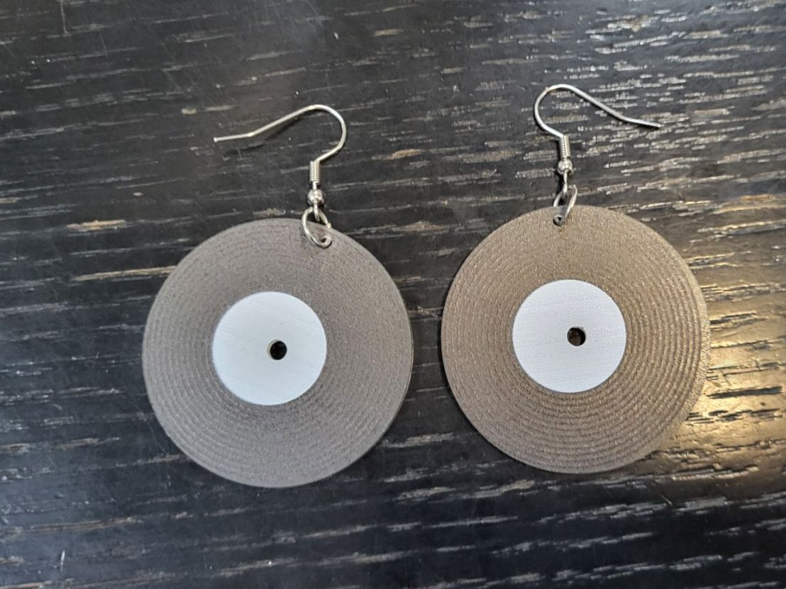 Orecchini pendenti & Orecchini a lobo: Coole Schallplatten Ohrhänger – Nuovo e nell'imballaggio originale da Figino venduto da MabaStore24 1
