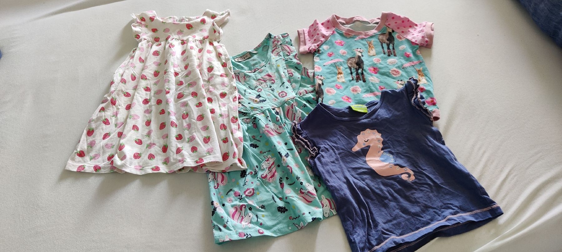 Kleiderpakete & -sets: 4 süsse Mädchenkleider Gr. 86/92 – Gebraucht aus Langendorf von heimlisbach