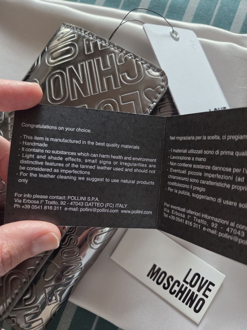 Moschino Portamonete: Original Moschino Porte-Monnaie Neu – Nuovo e nell'imballaggio originale da jona venduto da ricrac10 8