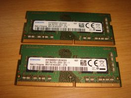 2 stück 8gb ddr4 2666 RAM für Laptop. Samsung. Getestet.