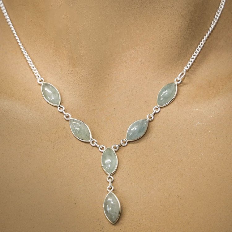 Persolisierte 925 Silber Elegant-modernes Collier mit Spezialsteinen bestückt. Für Ihren Liebsten. main image 0
