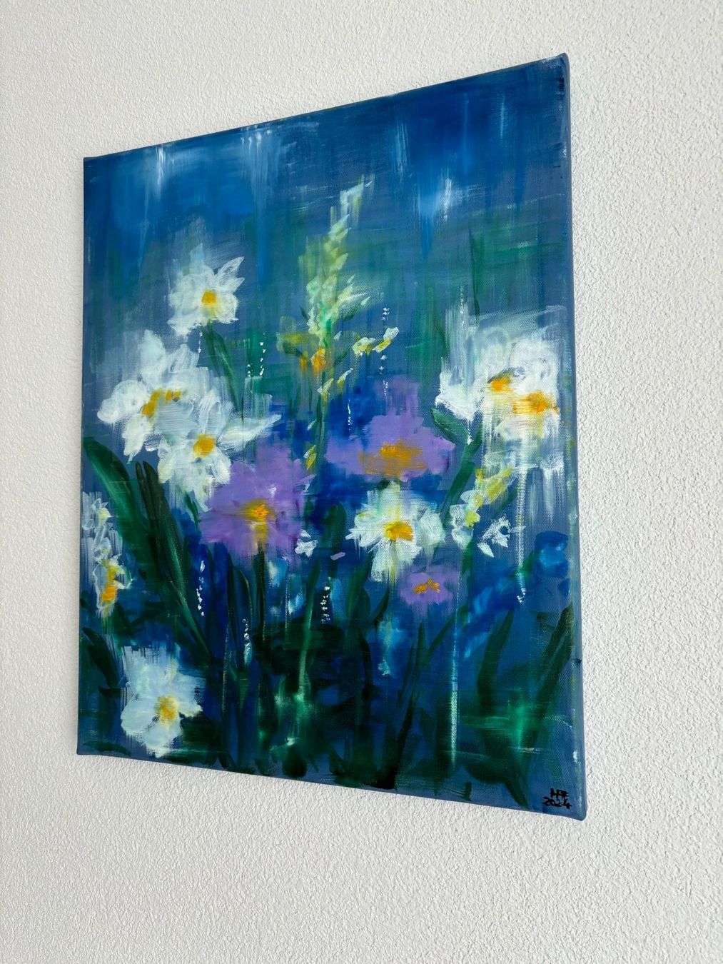 Dipinti: Trübe Augen - Abstrakt Blumen, Gemälde – Nuovo (secondo la descrizione) da Cham venduto da Felha 6