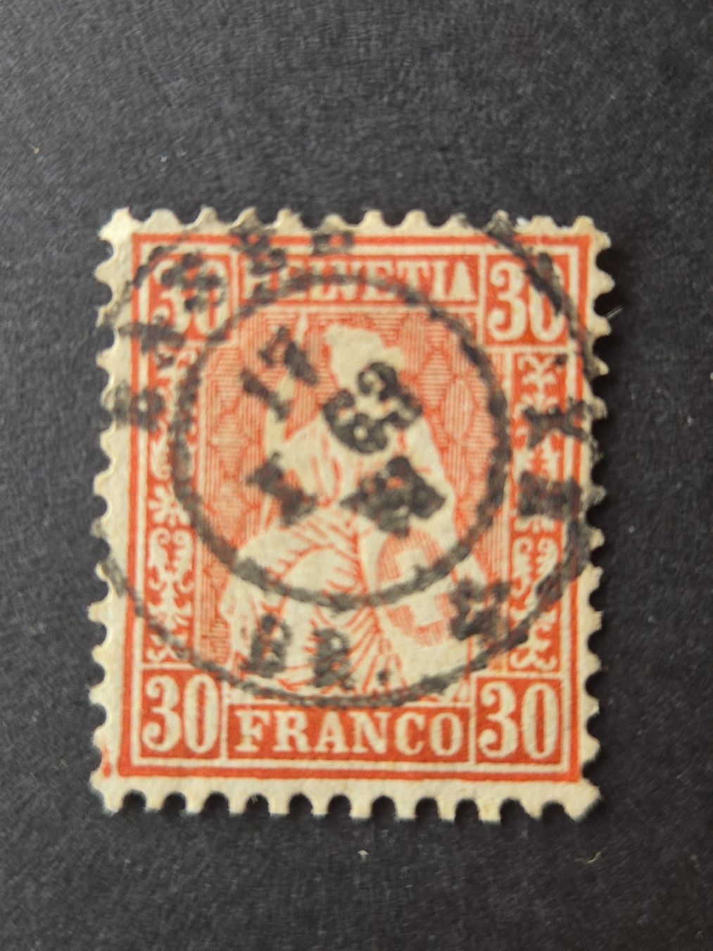Alle Briefmarken: Znr. 33 mit vollstempel Basel – Gebraucht aus Uznach von Fireblade7