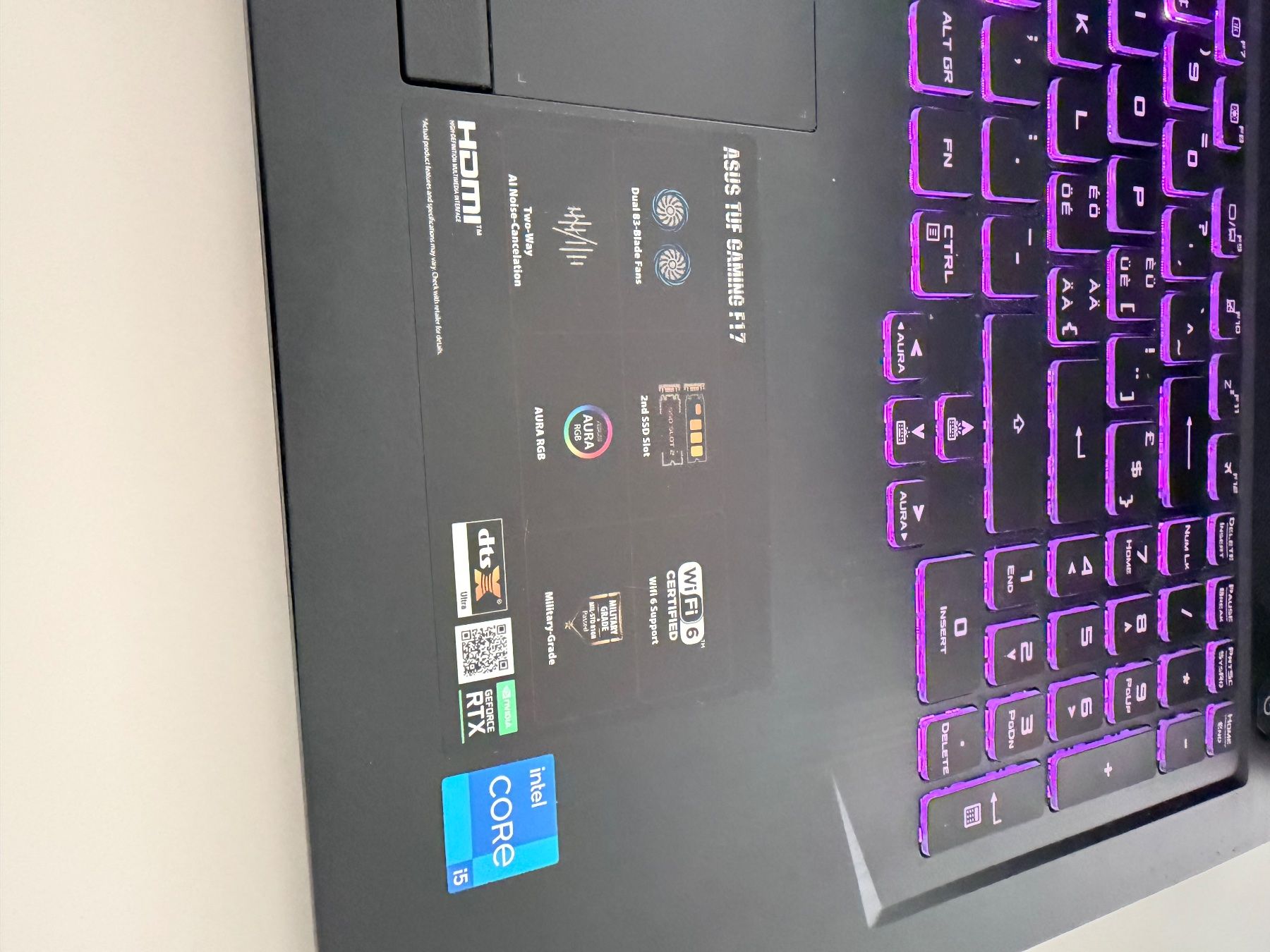 Asus Notebook: asus tuf gaming f17 – Usato da Ponte Capriasca venduto da dav_xng8 2