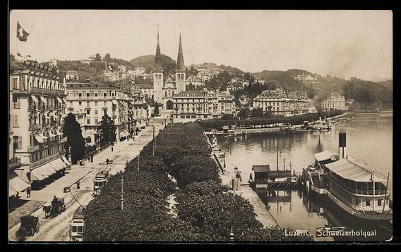 Cartoline postali: AK Luzern, Schweizerhofquai – Usato da Berlin venduto da bartko-reher