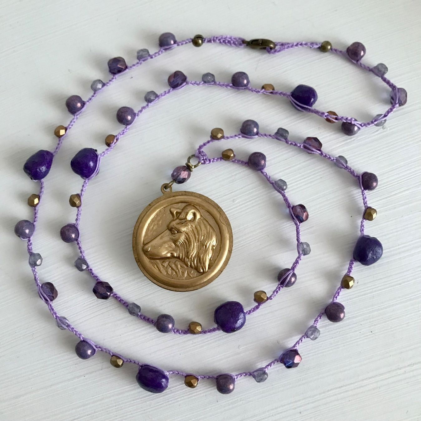 Catenine: Collana ceramica "I love dogs" – Nuovo (secondo la descrizione) da Breganzona venduto da mas_tv72