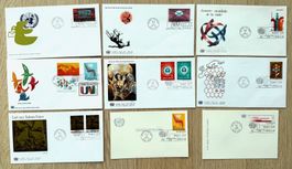 FDC United Nations New York 1972 plus zwei postal cards