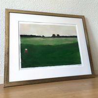 Feld Wald Moderne Kunst Acryl Bild Impressionismus Bammert