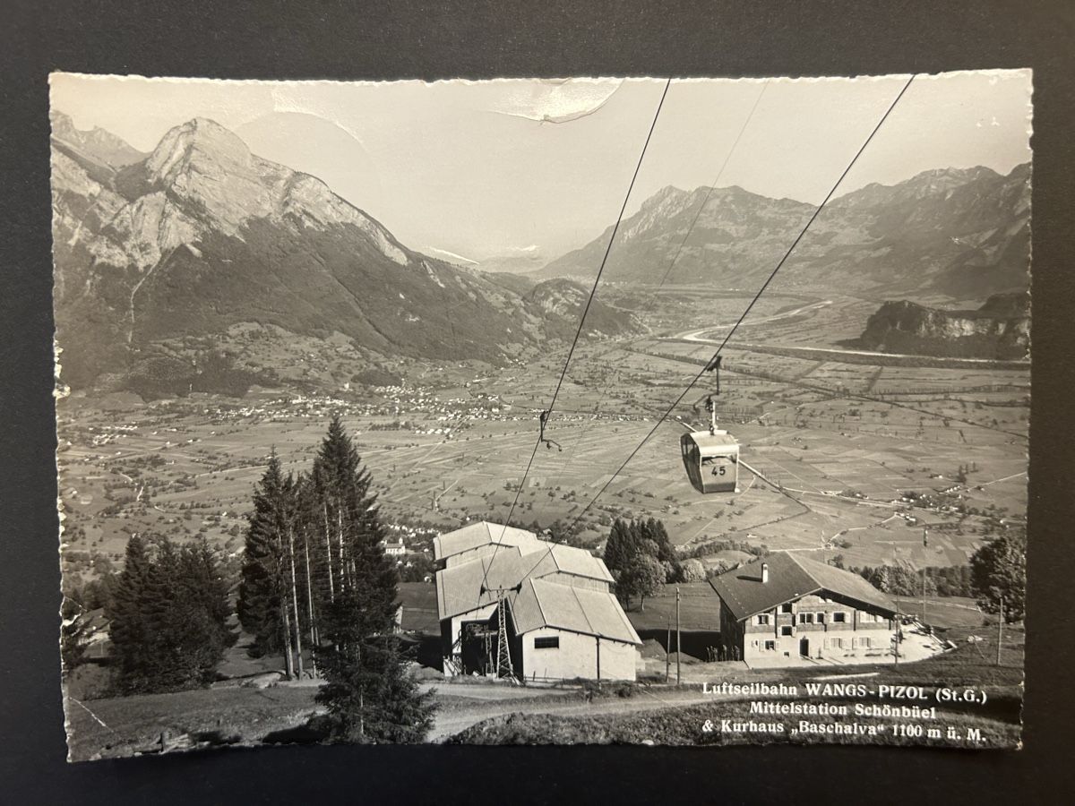 Ansichtskarten: Luftseilbahn Wangs Pizol SG – Gebraucht aus Fanas von Alessio11