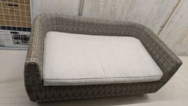 Outdoor Lounge Sofa, Polyrattan, hellbraun, guter Zustand!