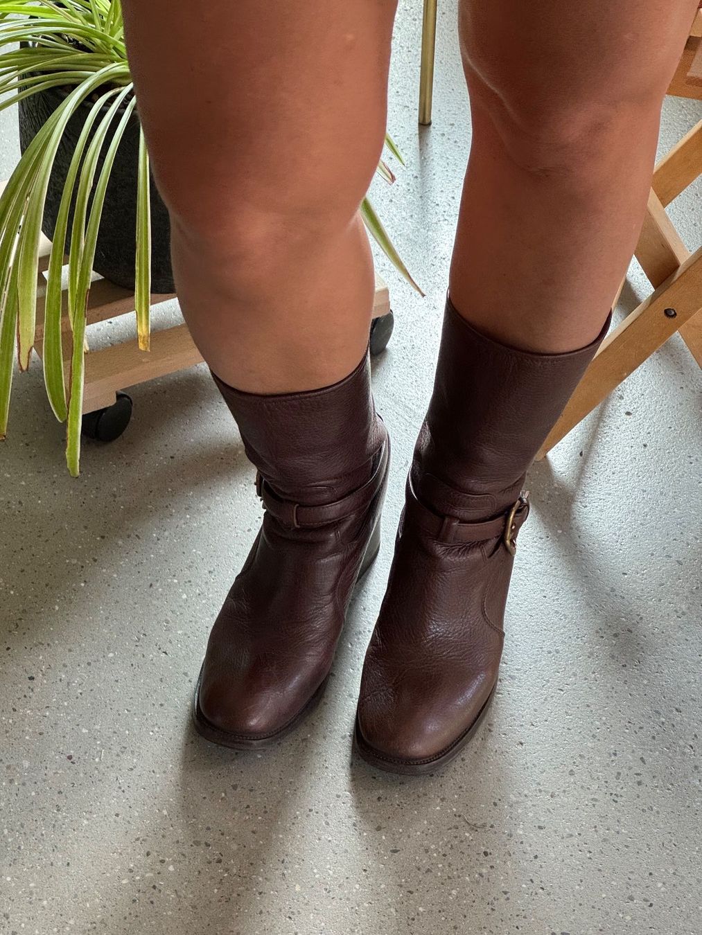 Prada Scarpe da donna: Prada Stiefeletten Leder braun Grösse 38.5 – Usato da Zürich venduto da Schmusnik 2
