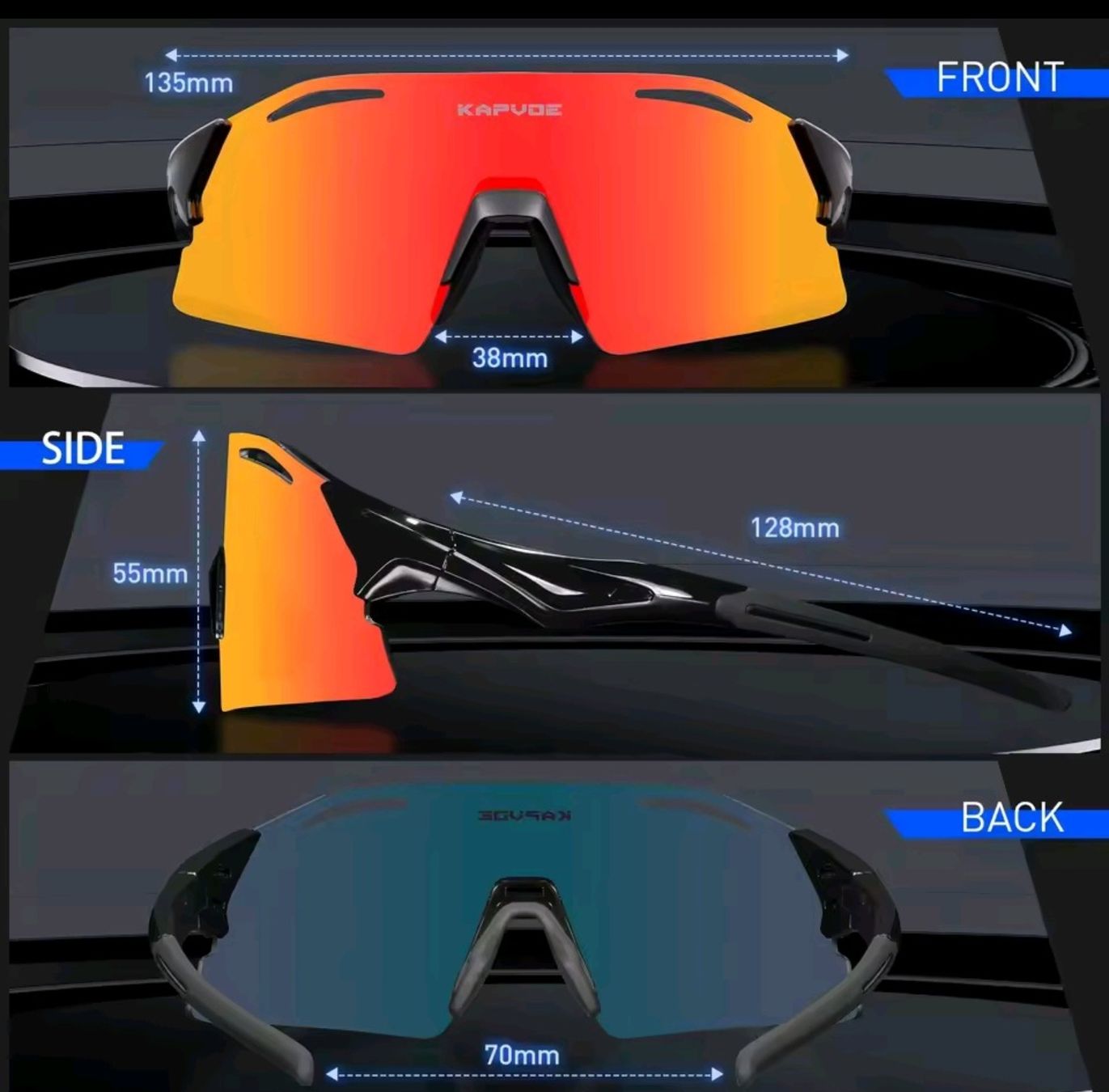 Occhiali & Lenti: Sportbrille Sonnenbrille Uv Schutz – Nuovo (secondo la descrizione) da Suhr venduto da ChronixChronometer 3