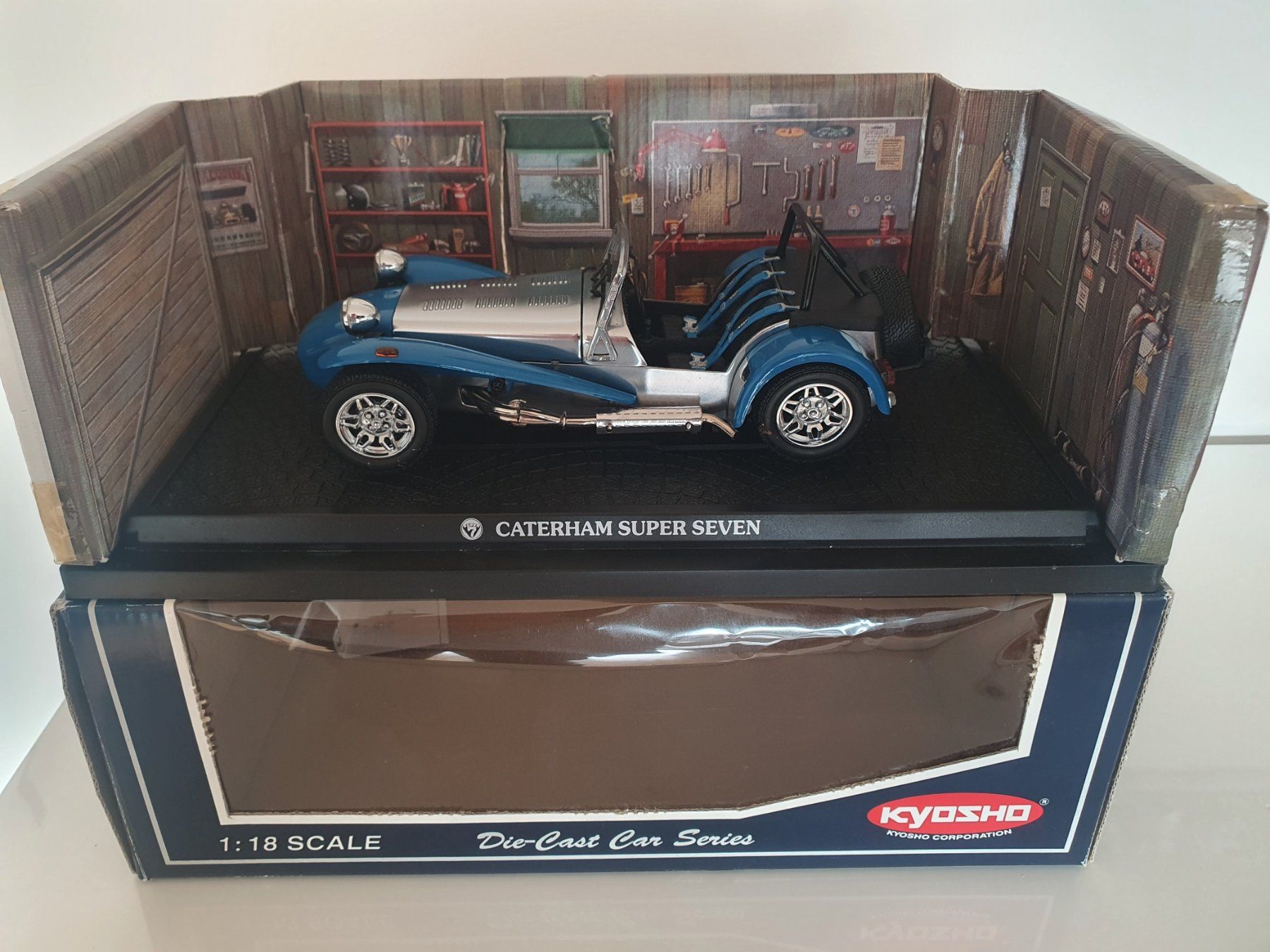 Kyosho Modellini d'auto: Caterham Super Seven (Blue) – Nuovo (secondo la descrizione) da Fribourg venduto da diecast-models 1
