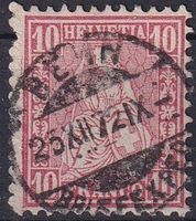 V-O BERN Sitzende Helvetia Top-STEMPEL+++++