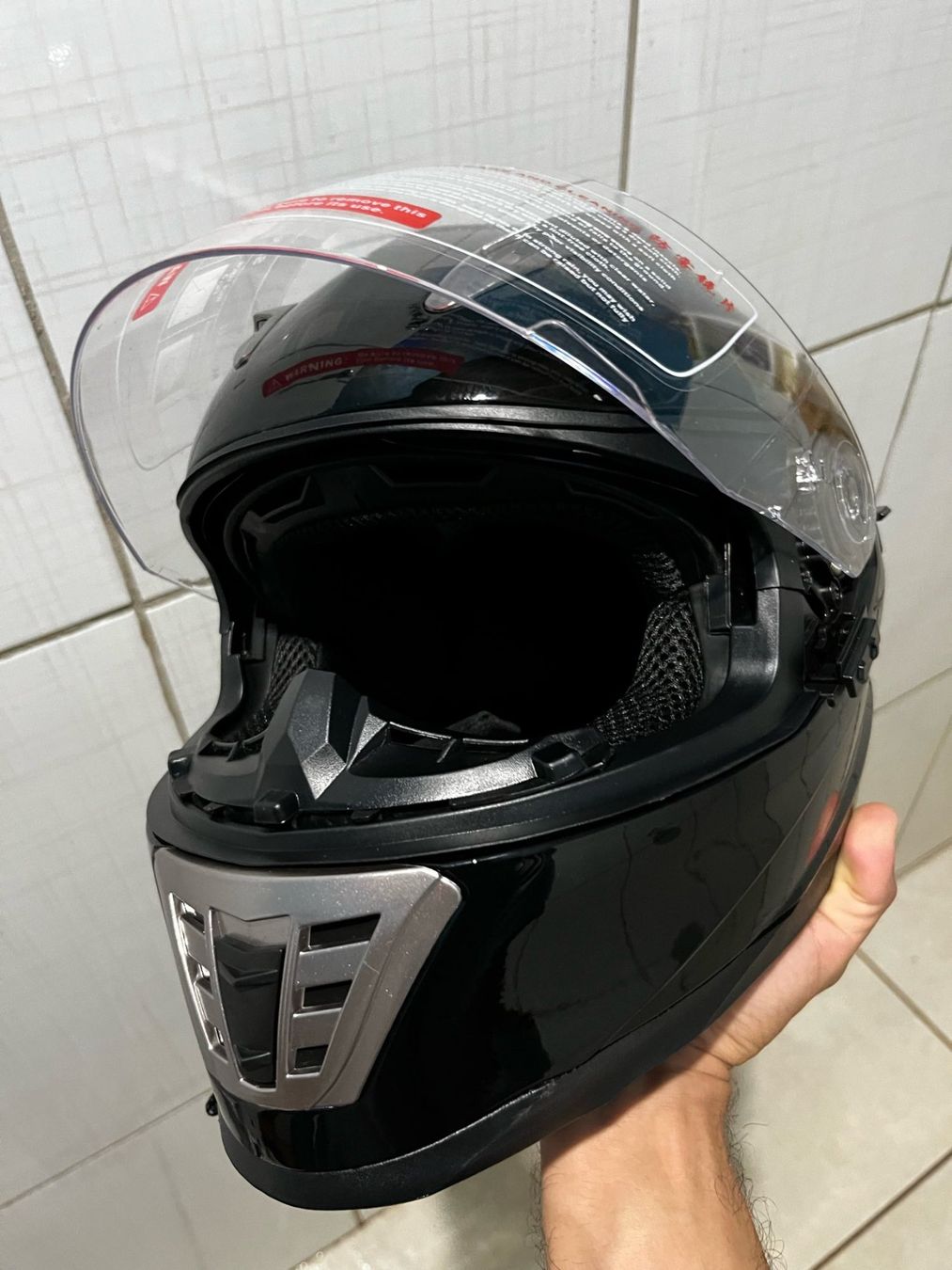 Helme & Visiere: Motorrad Helm Full Face Helm - Schwarz - Grösse L - Neu – Neu und originalverpackt aus Suhr von ChronixChronometer 2