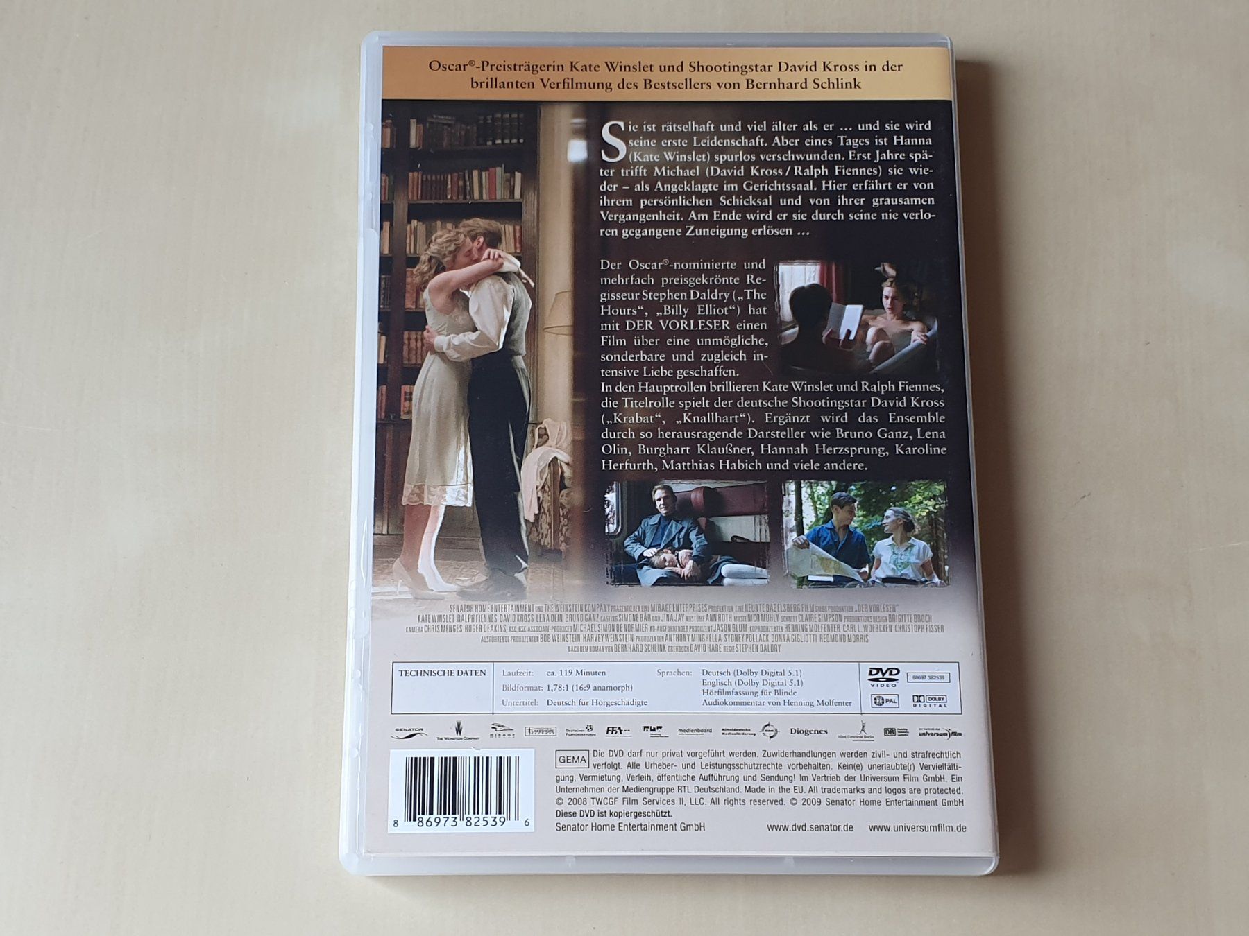 Tous les DVDs: Der Vorleser – D'occasion à Stansstad par collectorsshop 1