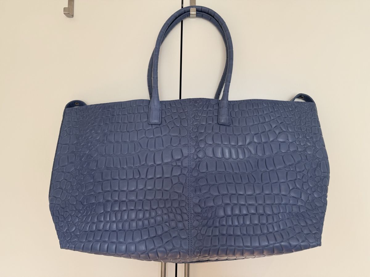 Liebeskind Borse da donna: Liebeskind Shopper in Kroko blau – Usato da Eglisau venduto da Nic1906 1