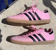 Adidas Samba Messi pink schw. Streifen Gr. US 9.5 neuwertig