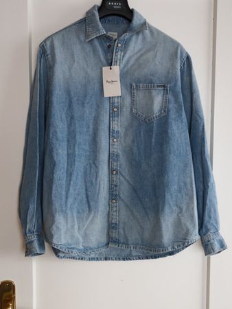 Oversize Jeans Bluse, Pepe Jeans, S, NEU mit Etikett, 110.-