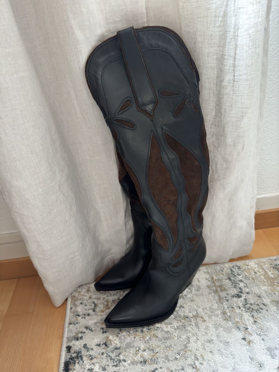 Zara Scarpe da donna: Zara Cowboystiefel Leder Gr. 37 – Nuovo (secondo la descrizione) da Thalwil venduto da Iconicfashion 1