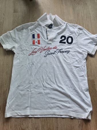 North Sails Polo weiss Sailing M